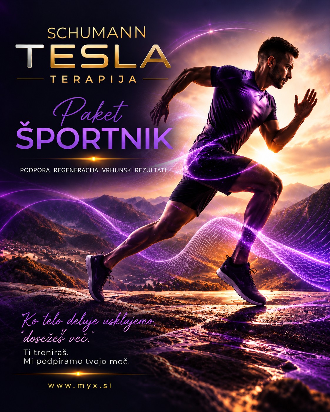 Schumann Tesla terapija - Paket Športnik