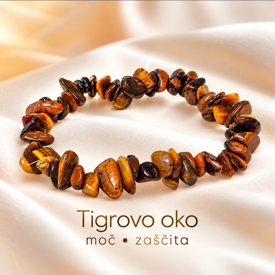 Tigrovo oko - čips zapestnica - slika 3